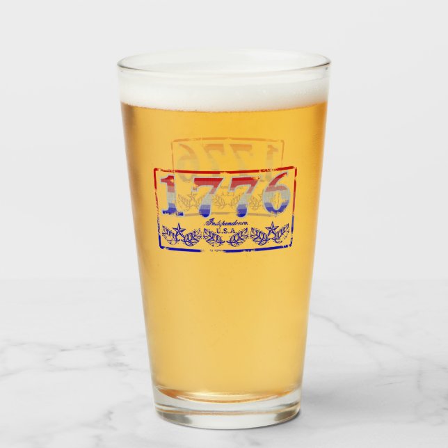 1776 Independence Glass (Front Filled)
