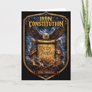 1776 Iron Constitution Liberty Heritage Card