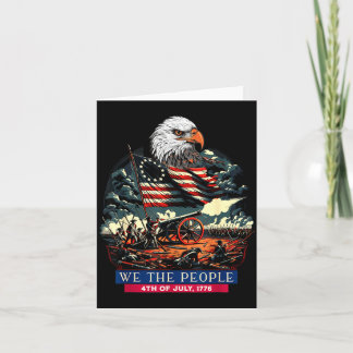1776 Life Liberty Pursuit Happiness Illustration Card