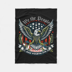 1776 life liberty pursuit of happiness 4th of july fleece blanket