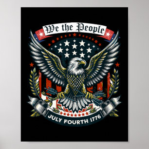 1776 Life Liberty Pursuit Of Happiness 4th Of July Poster