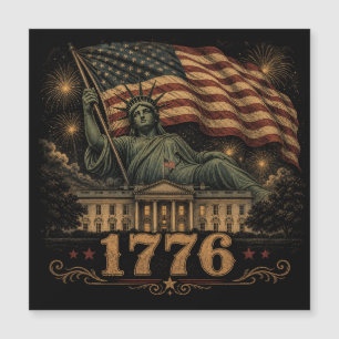 1776 Patriotic American Flag Statue of Liberty mag