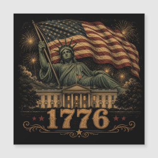 1776 Patriotic American Flag Statue of Liberty mag