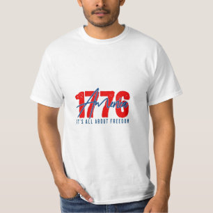 1776 Patriotic American Heritage Baseball Cap  T-Shirt