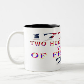 1776 to 2026 : 250 Years of freedom Two-Tone Coffee Mug