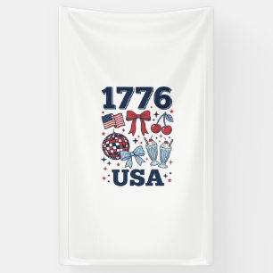 1776 USA Patriotic Coquette Vector Design_1 Banner