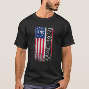 1776 We The People American Patriotic Us Flag 4th  T-Shirt