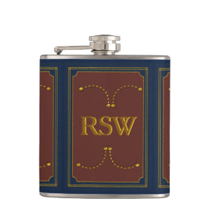 1776 Wedding Collection Monogrammed Hip Flask