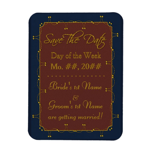 1776 Wedding Collection (Save The Date) Magnet (Vertical)