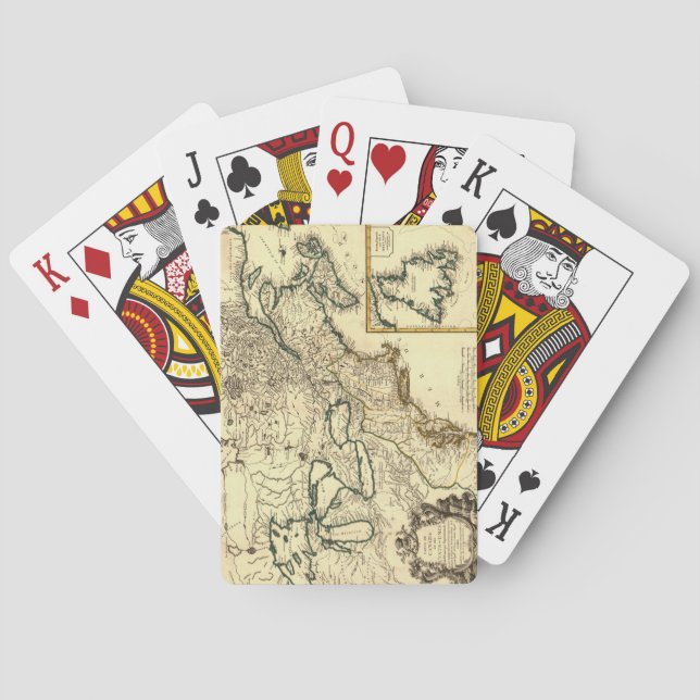 1778 Map of Canada and the United States Playing Cards (Back)