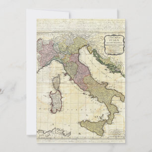 1794 Jean Baptiste Bourguignon D'Anville Italy Map