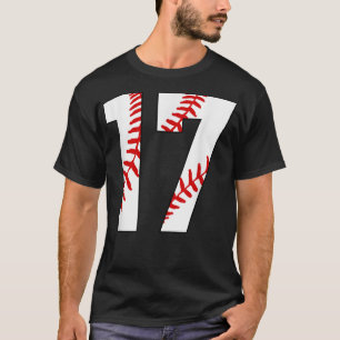 17 Baseball Number Jersey Baseball Mom Fan Favorit T-Shirt
