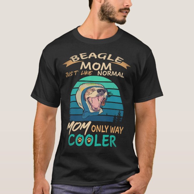 17 Beagle Mum Cooler Beagle T-Shirt (Front)