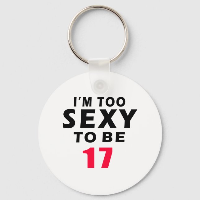 17 birthday designs key ring (Front)