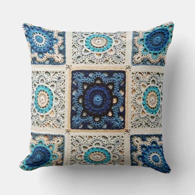 17, Crochet Home Decor Designs Cushion (Front)