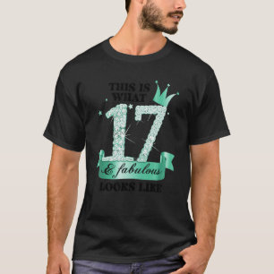 17 & Fabulous I Turquoise White Party Group Photo T-Shirt