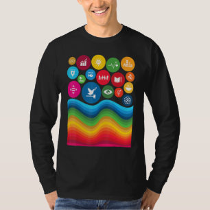 17 Global Goals For Sustainable Development Rainbo T-Shirt