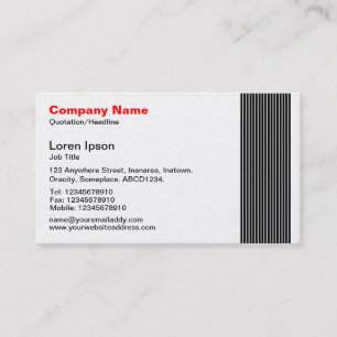 17 Lines - Gold Business Card