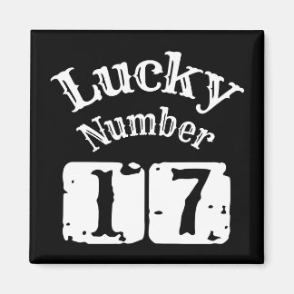 17 - Lucky Number 17 Luck Magnet