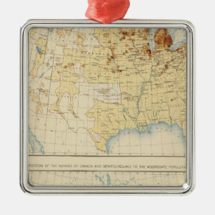 17 Natives of Canada, Newfoundland 1890 Metal Tree Decoration