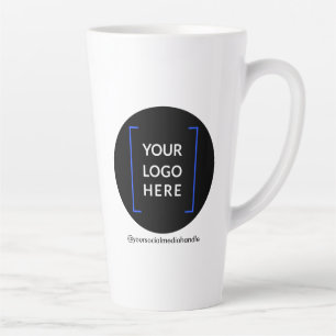 17 oz Custom Tall Latte Mug with Logo No Minimum