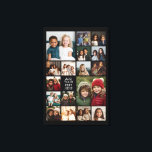 17 Photo Collage and Text - Can Edit Black Canvas Print<br><div class="desc">A design with a basic black background. Use up to 17 square photos to create a unique and personal gift. If you need to adjust the pictures,  click on the customise tool to make changes.</div>