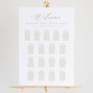 17 Tables Welcome Seating Chart