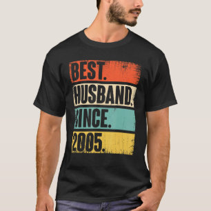 17 Wedding Aniversary  For Him Best Husband Since  T-Shirt