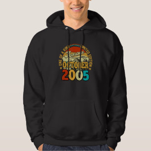 17 Year Old Awesome Since October 2005 17th Birth Hoodie