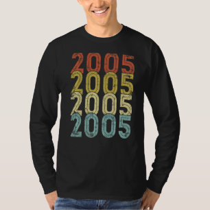 17 Year Old Birthday Vintage 2005 17th Birthday T-Shirt