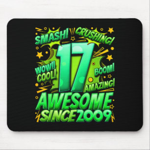 17 Year Old For Boys 17th Birthday Boy 17 Year Old Mouse Pad