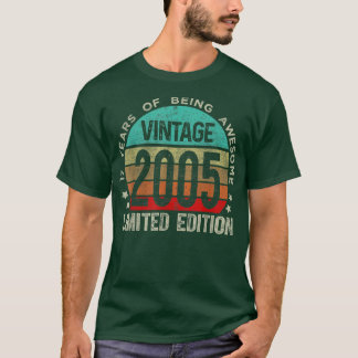 17 Year Old Gifts Vintage 2005 Limited Edition 17t T-Shirt