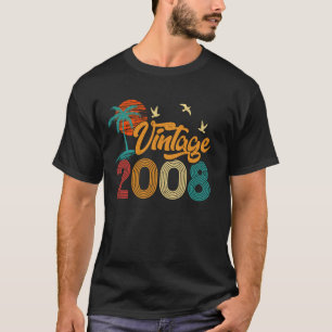 17 Year Old Gifts Vintage Made In 2008 Funny 17th T-Shirt