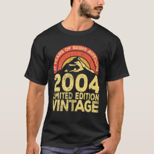 17 Year Old Legendary Retro Vintage Awesome Birthd T-Shirt
