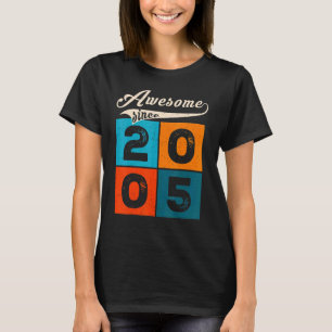 17 Year Old Men Women On Birthday Awesome Since 2 T-Shirt