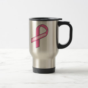 17 Year Survivor (Breast Cancer Pink Ribbon) Travel Mug