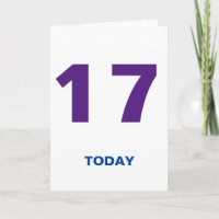 17 Years Old 17 Today Birthday