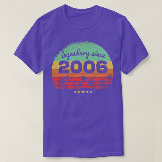 17 Years Old Legendary Since 2006 17th Birthday1 T-Shirt (Design Front)