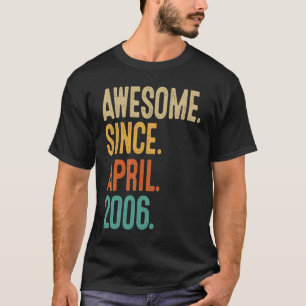 17 Years Old Vintage April 2006  17th Birthday  2 T-Shirt