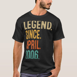 17 Years Old Vintage April 2006  17th Birthday T-Shirt
