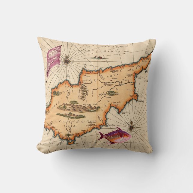 17th/18th Century Nautical Pillow (Front)