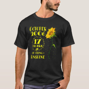 17th Birthday 17 Year Old Sunflower Lovers Born Oc T-Shirt