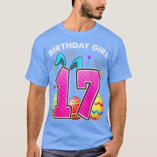 17th Birthday Easter Bunny Ears 17 Years Old Birth T-Shirt