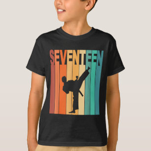 17th Birthday Karate Taekwondo Theme 17 Year Old T-Shirt