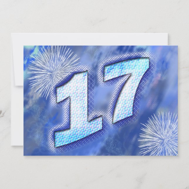 17th Birthday Party Invitation (Front)