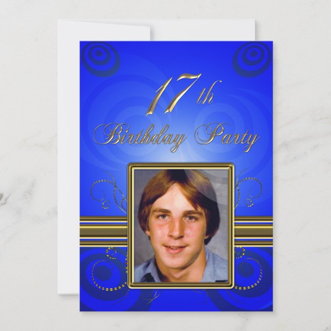 17th Birthday party Invitation (Front)