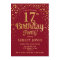 17th Birthday Party - Red & Gold