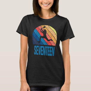 17th Birthday Retro American Football 17 Years Old T-Shirt