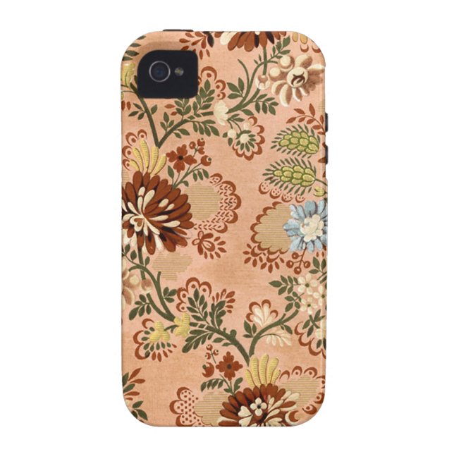 17th Century Damask Textile Case-Mate iPhone Case (Back)