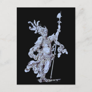 17th century soldier postcard